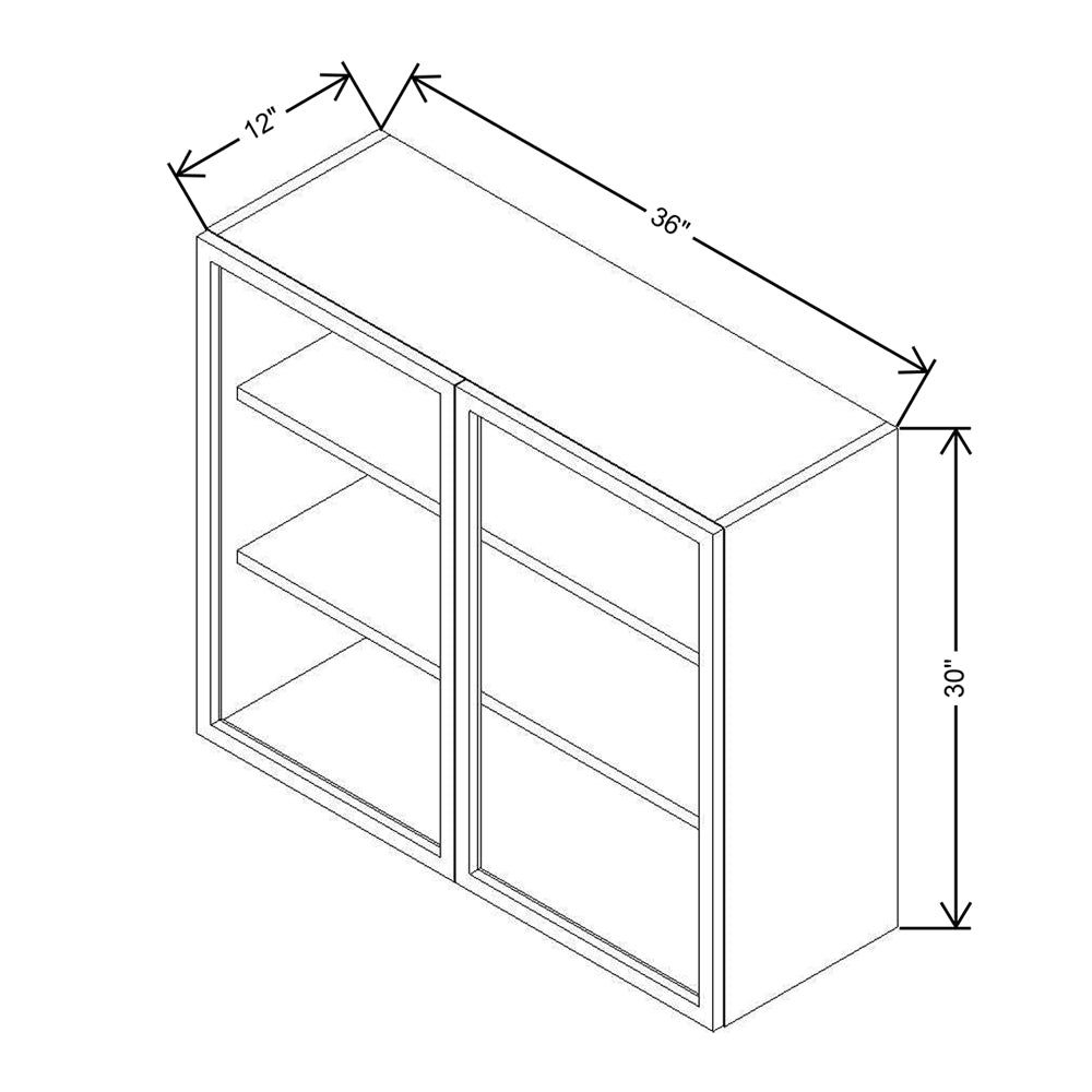 CNC Classic Milano Seaside 39" W X 15" H X 24" D Double Door Wall Cabinet