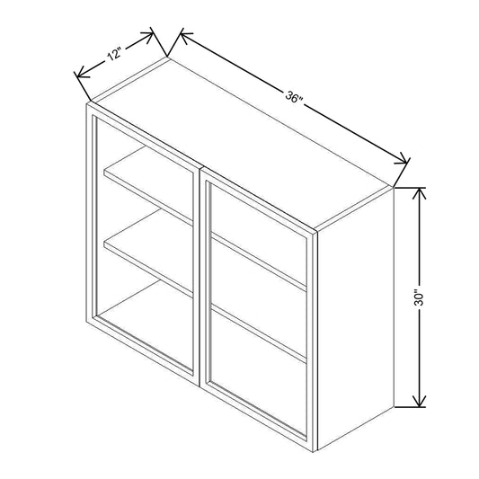 CNC Classic Milano Seaside 39" W X 15" H X 24" D Double Door Wall Cabinet