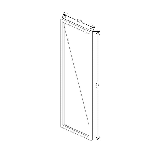 CNC Classic Milano Seaside 36" W X 36" H Double Door Wall Cabinet