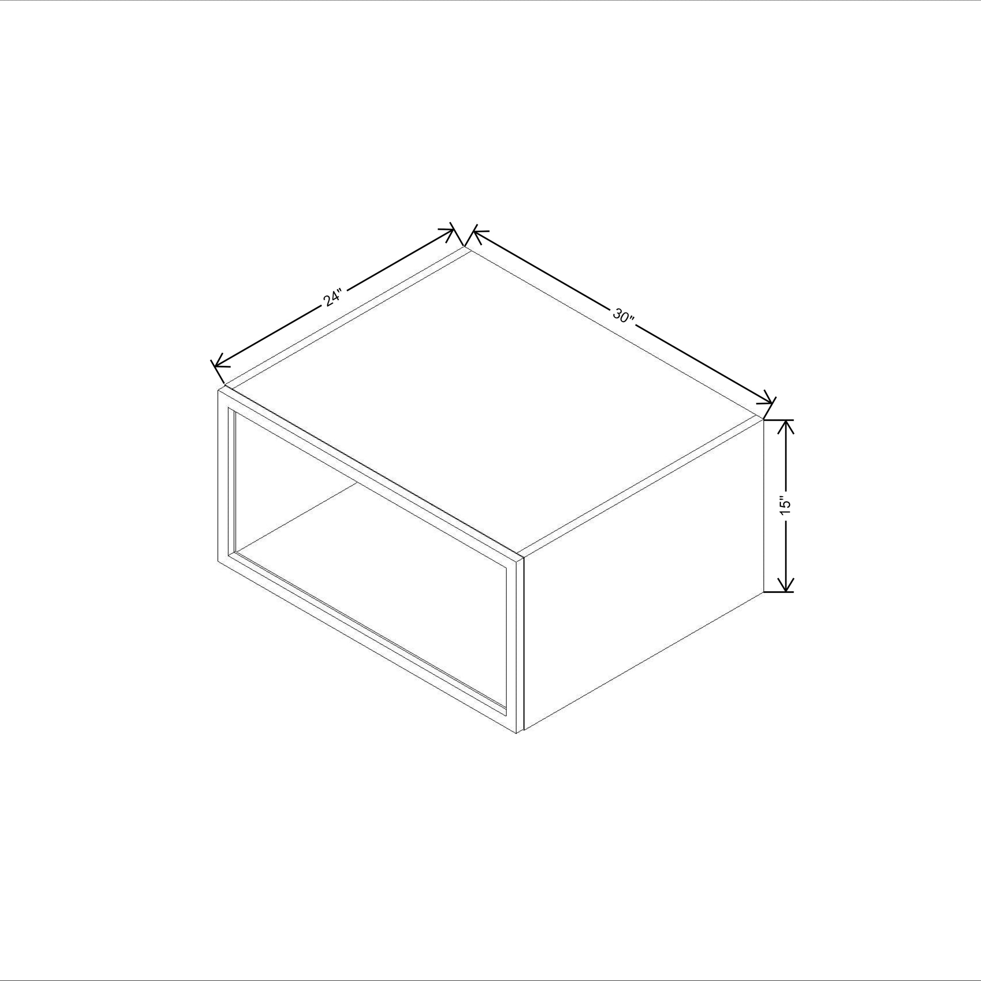 CNC Classic Milano Sand 42" W X 24" H Double Door Wall Cabinet