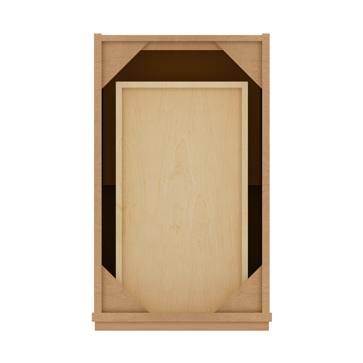 Base Kitchen Cabinet B15 Shaker Toffee 15 in. width 34.5 in. height 24 in. depth