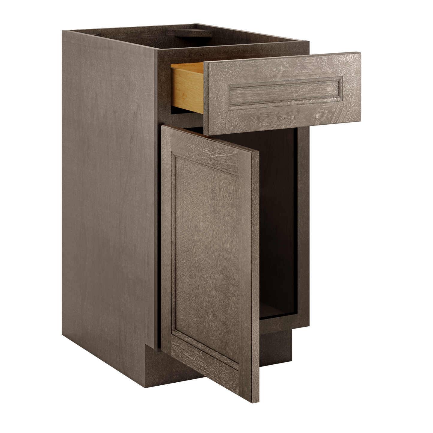 Base Single Door One Drawer 18" Wide Milan Slate Cabinet