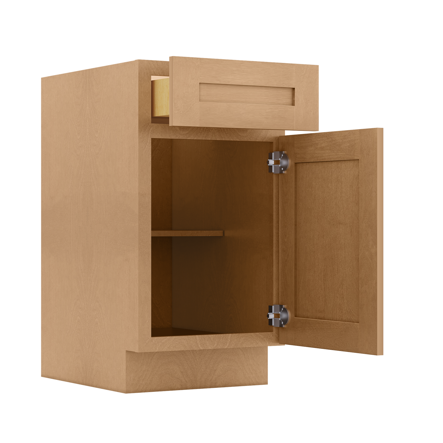 Base Kitchen Cabinet B18 Shaker Toffee 18 in. width 34.5 in. height 24 in. depth