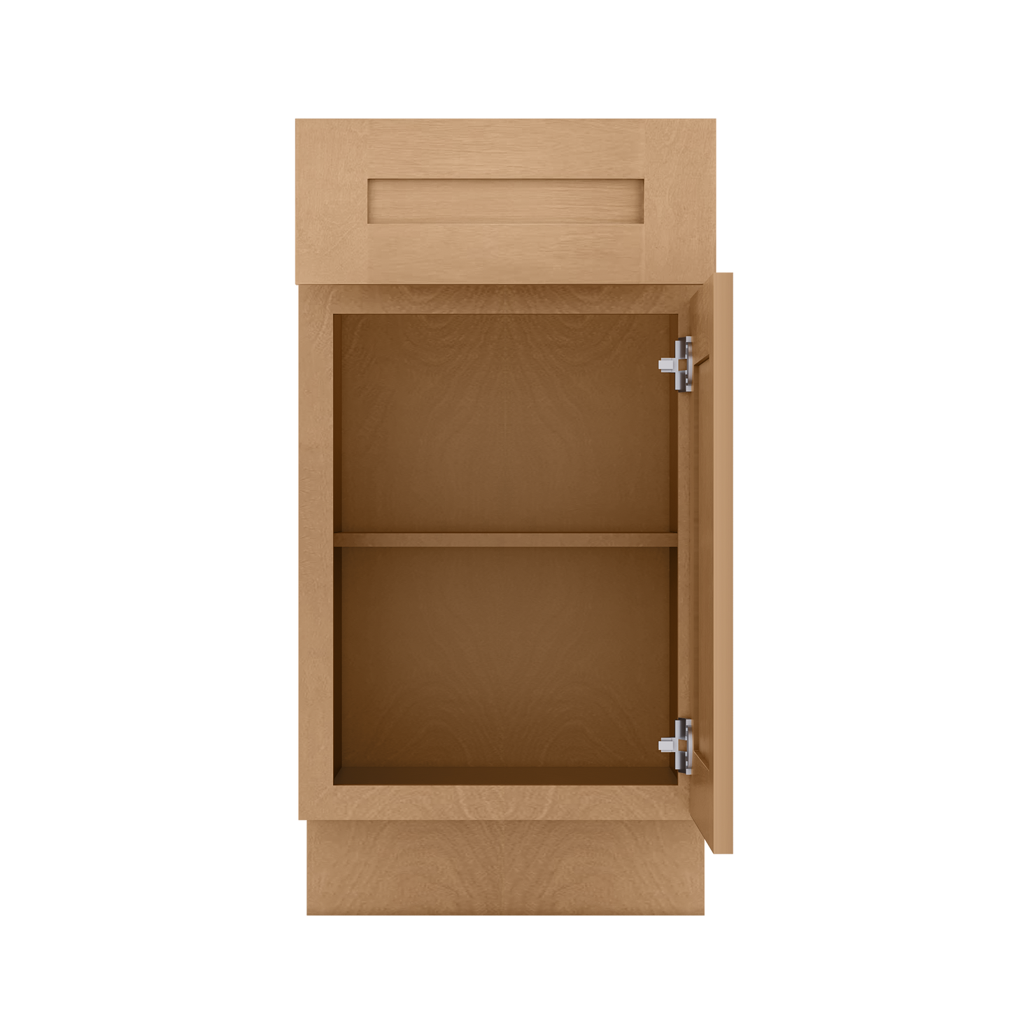 Base Kitchen Cabinet B18 Shaker Toffee 18 in. width 34.5 in. height 24 in. depth