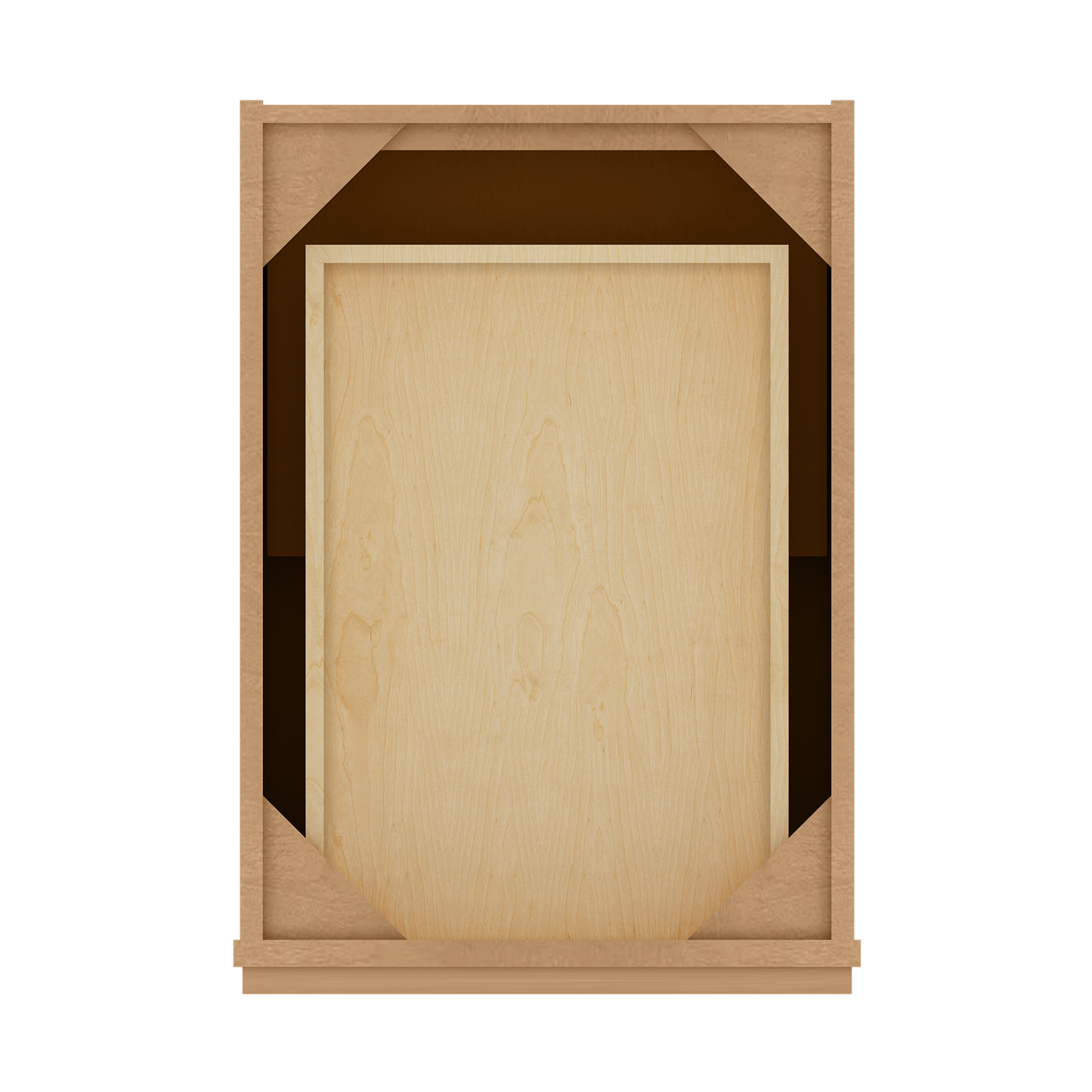 Base Kitchen Cabinet B18 Shaker Toffee 18 in. width 34.5 in. height 24 in. depth