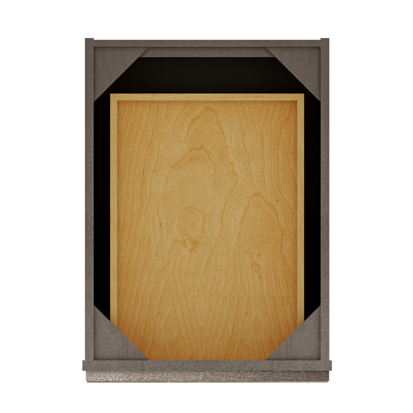Base Single Door One Drawer 18" Wide Milan Slate Cabinet