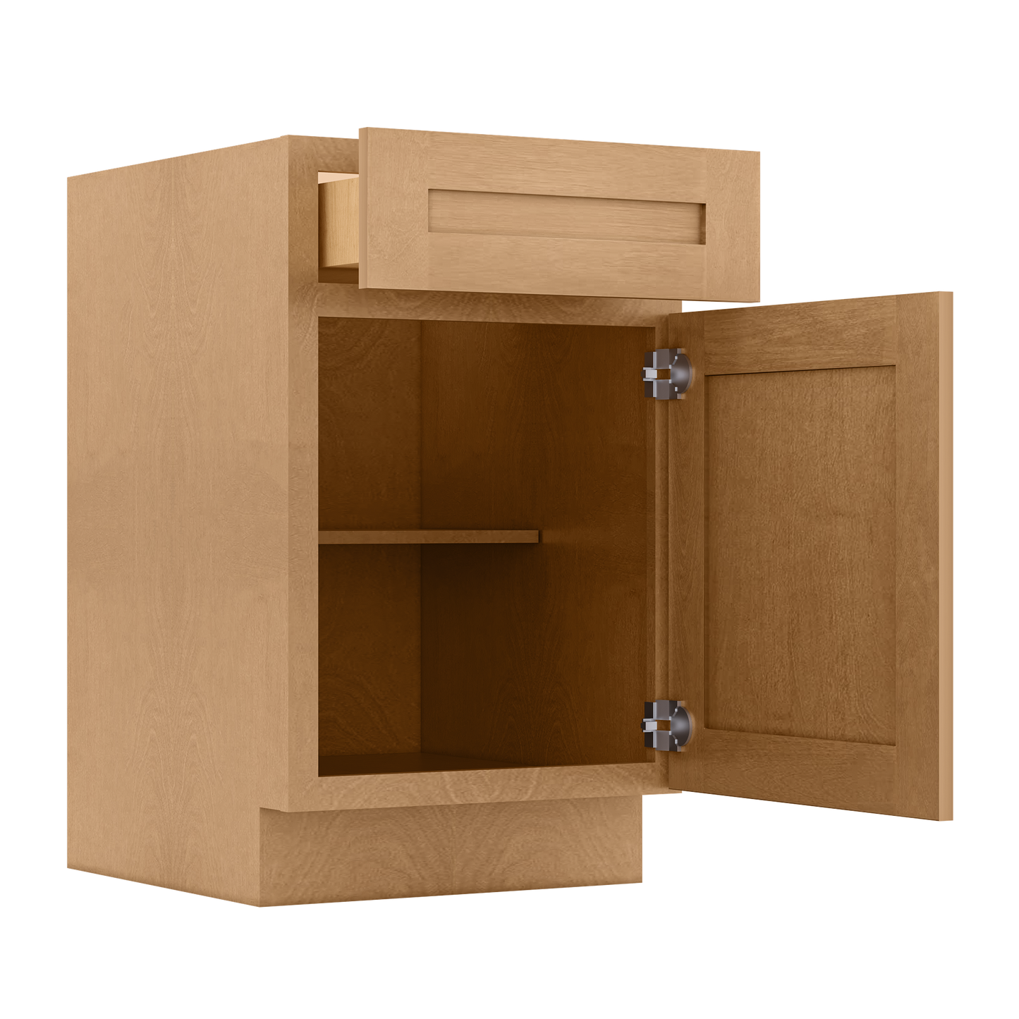 Base Kitchen Cabinet B21 Shaker Toffee 21 in. width 34.5 in. height 24 in. depth