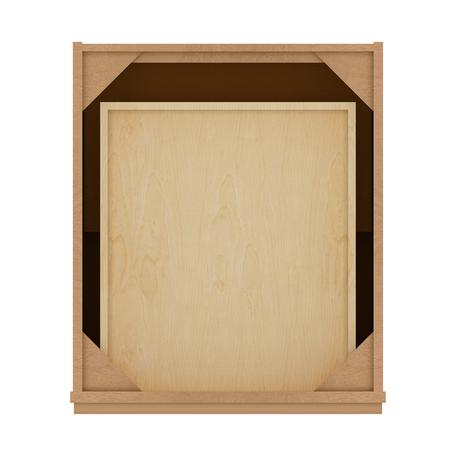 Base Kitchen Cabinet B21 Shaker Toffee 21 in. width 34.5 in. height 24 in. depth