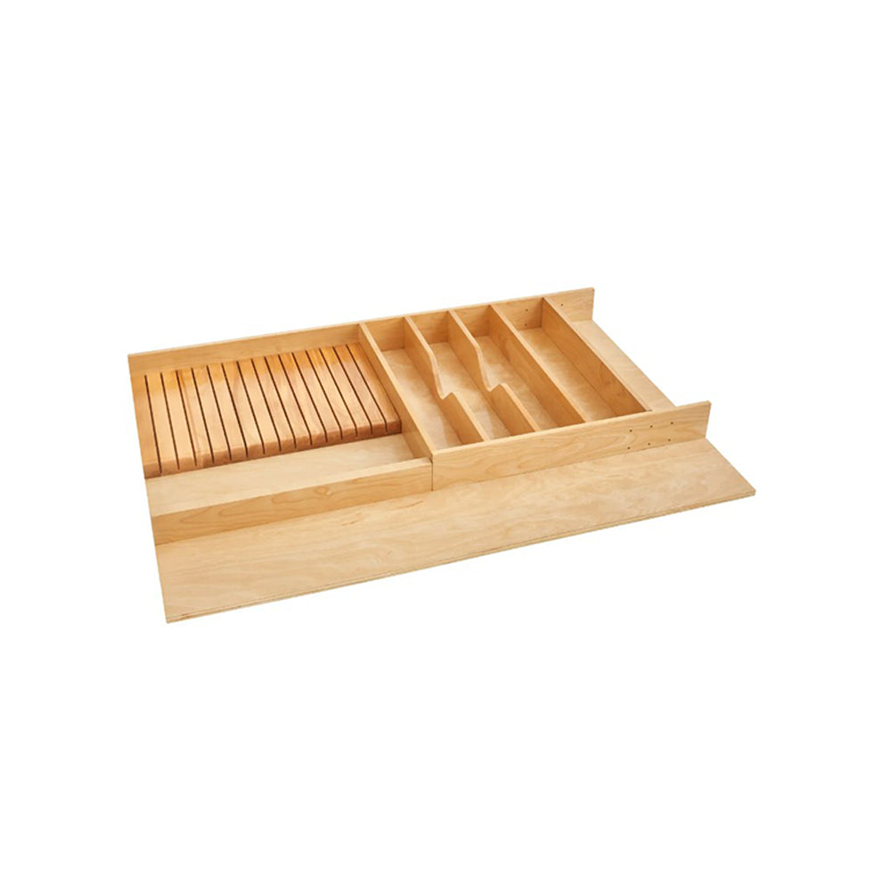 Wolf Classic Dartmouth 5-Piece Hazelnut Stain Drawer - Double Knife Block Insert Kit