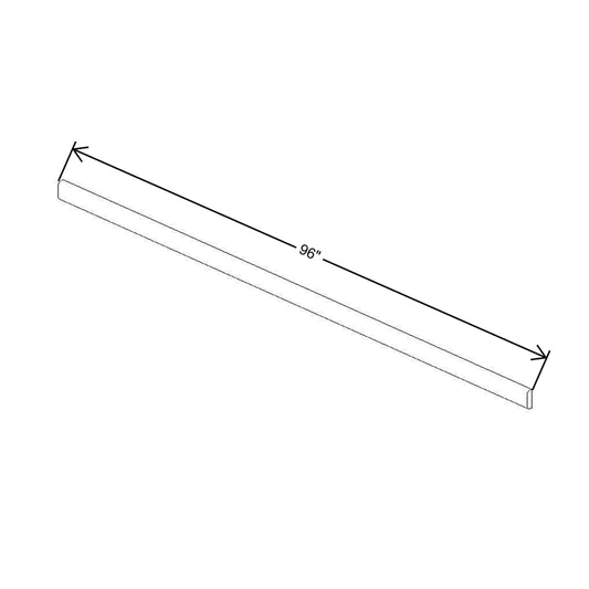 CNC Concord Newport White 96"W X 1/4" H Batten Molding