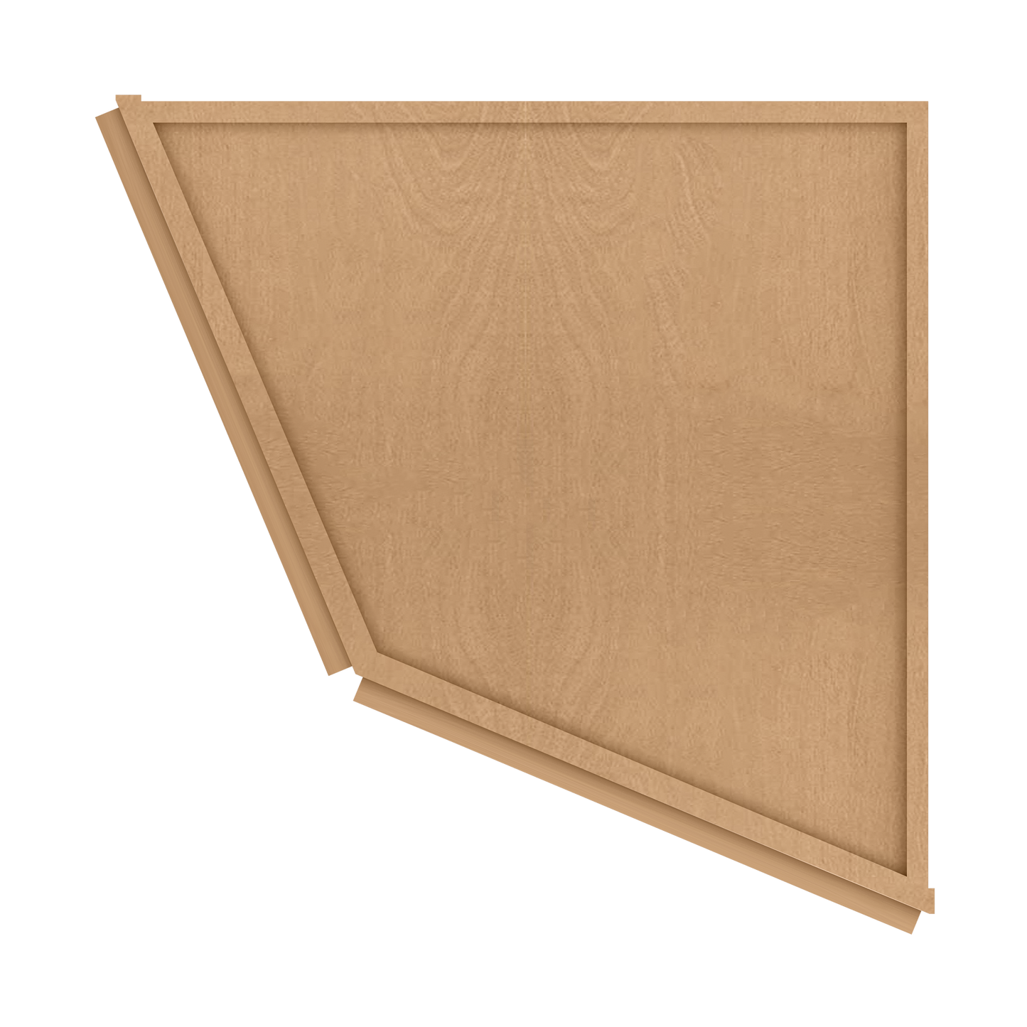Base End Kitchen Cabinet BECF24 Shaker Toffee 24 in. width 34.5 in. height 24 in. depth