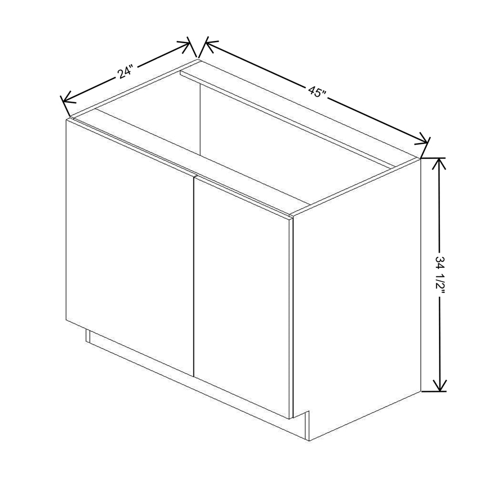 CNC Concord Park Ave Ocean 45 To 48" W X 34 1/2" H Full Height Blind Base Cabinet