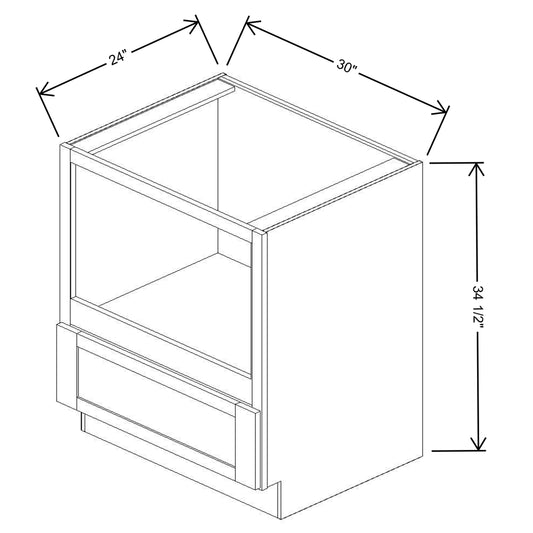 Fabuwood Allure Galaxy Frost 30"W Base Microwave