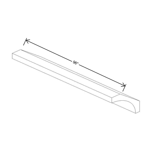 Fabuwood Allure Fusion Timber 96" W X 2 5/8" H X 2 5/8" D Large Cove Molding