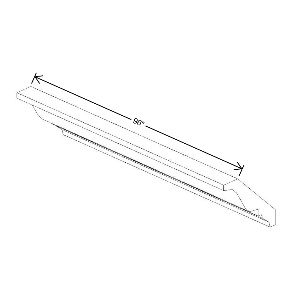 Fabuwood Allure Onyx Horizon 96"W Large Crown Molding