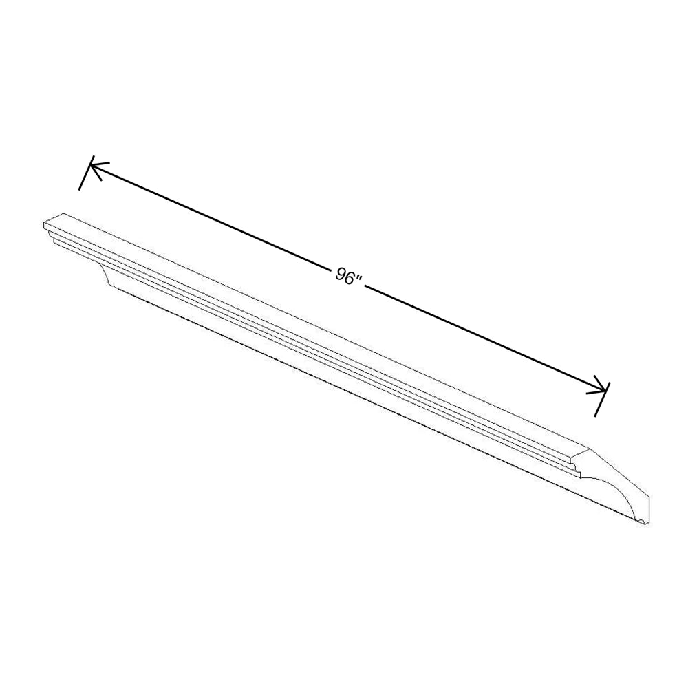 Fabuwood Allure Luna Desert Oak 96" W X 4 1/2" H X 4 1/2" D Large Cove Crown Molding