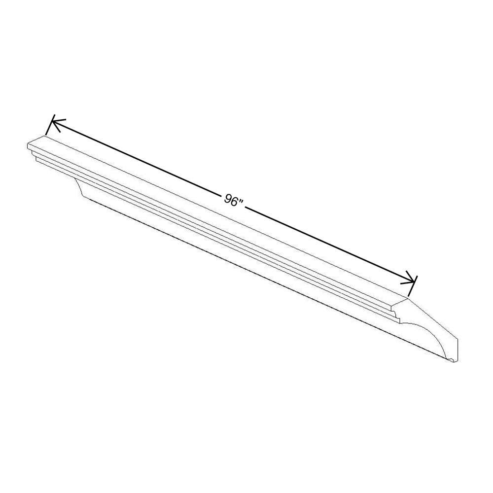Fabuwood Allure Onyx Horizon 96"W Large Cove Crown Molding {Allure & Wel. Ivory only}