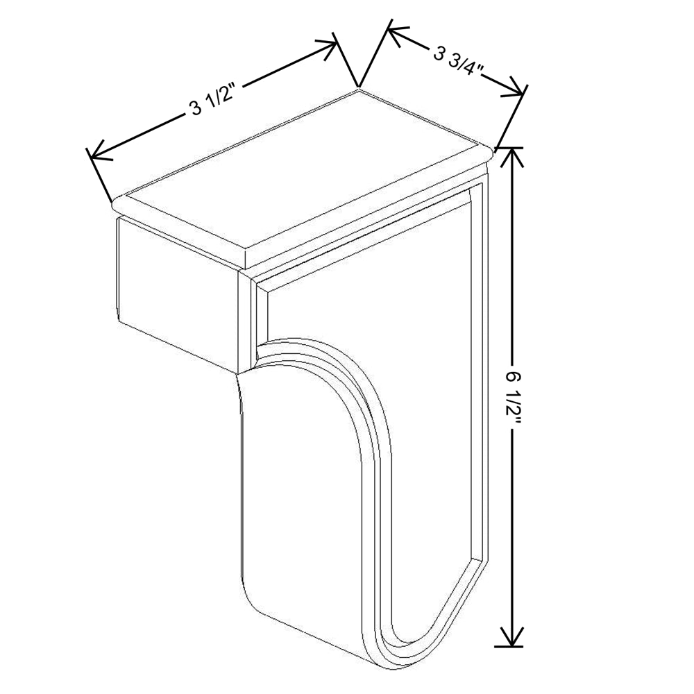 Fabuwood Allure Onyx Horizon Wall Corbels