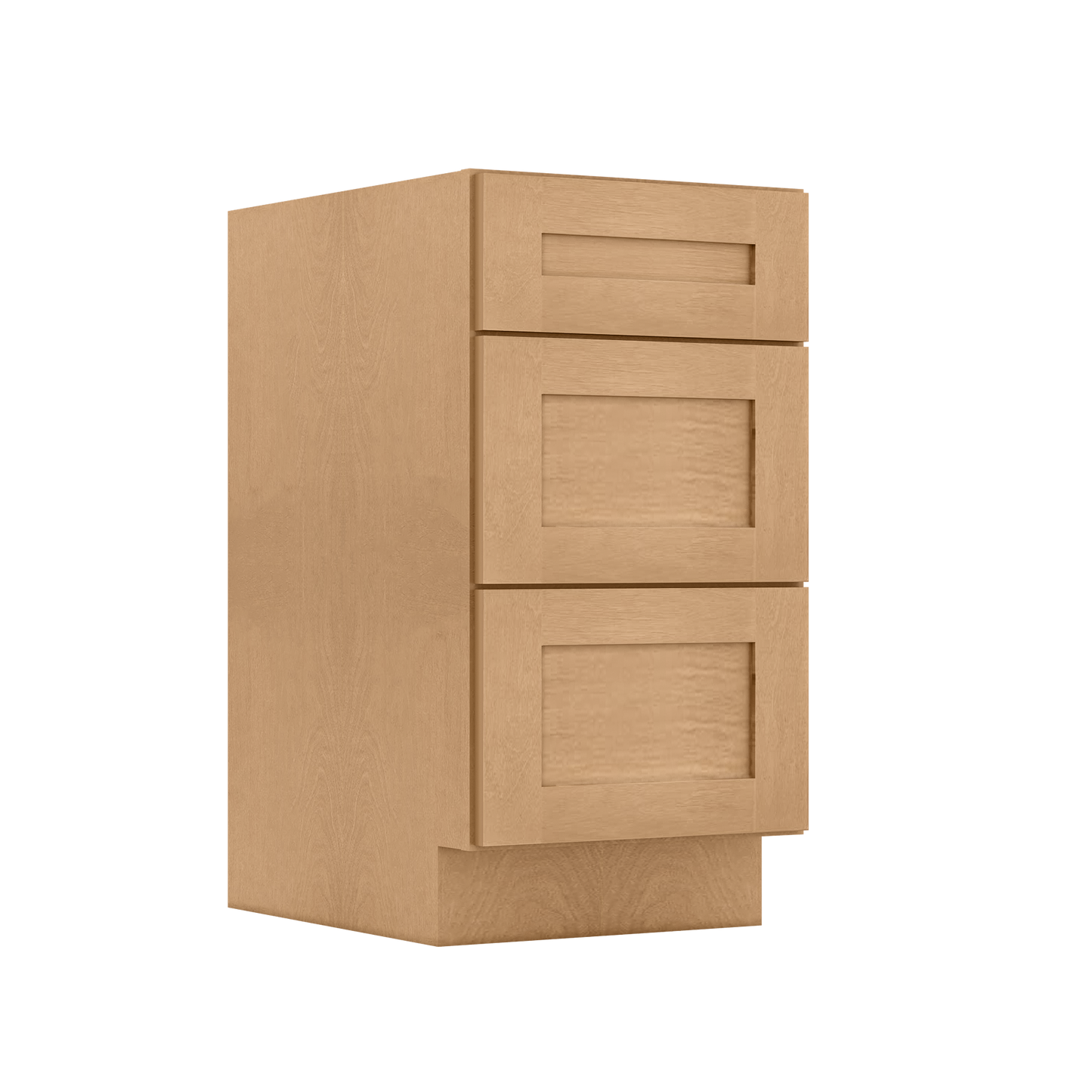 Drawer Base Kitchen Cabinet DB18 Shaker Toffee LessCare 18 in. width 34.5 in. height 24 in. depth