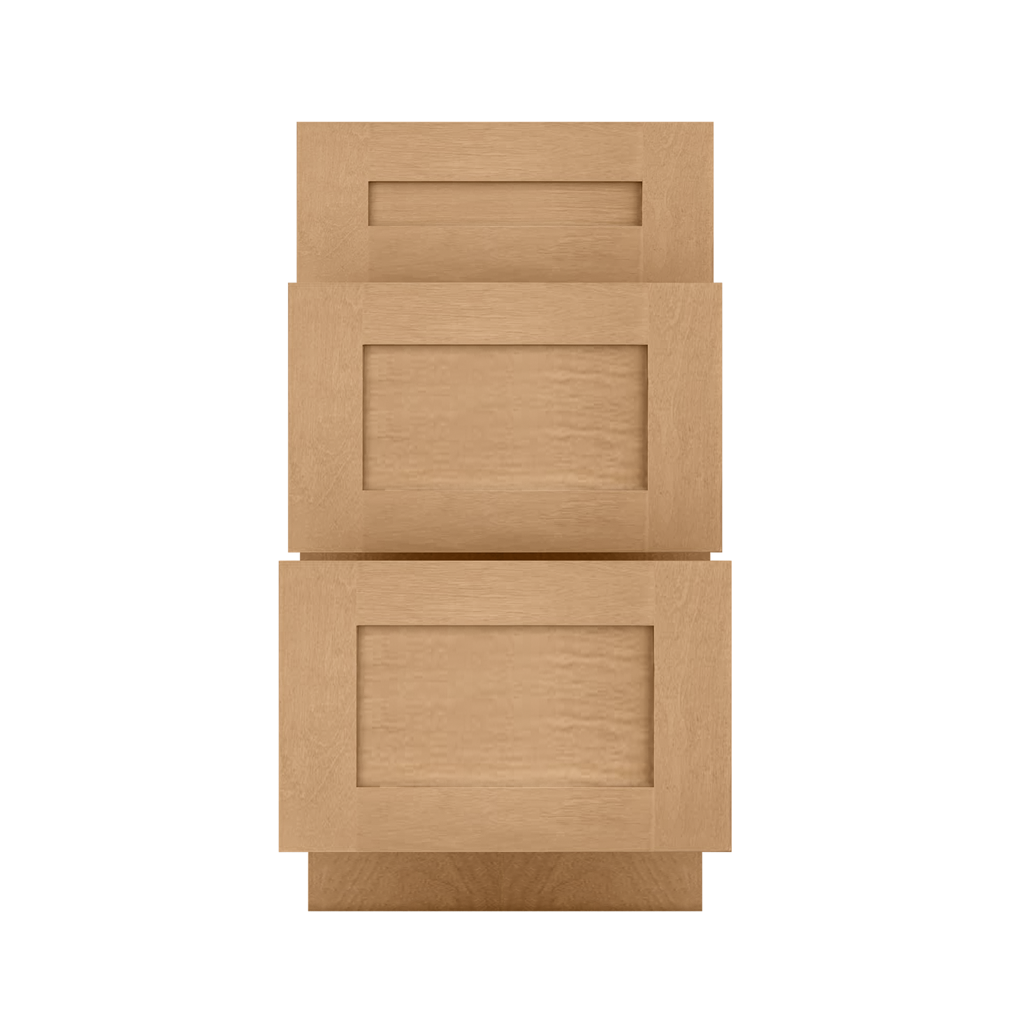 Drawer Base Kitchen Cabinet DB18 Shaker Toffee LessCare 18 in. width 34.5 in. height 24 in. depth