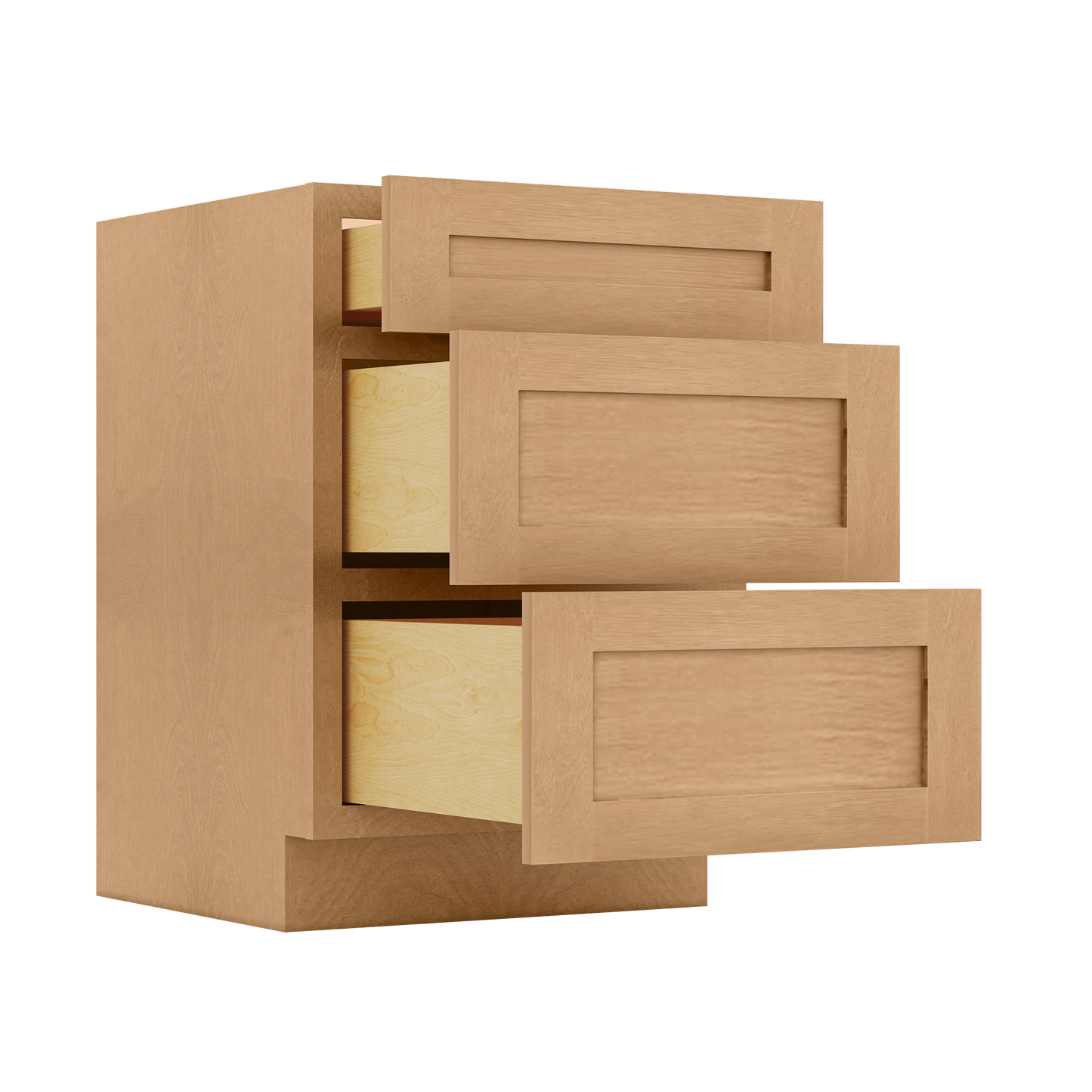 Drawer Base Kitchen Cabinet DB24 Shaker Toffee 24 in. width 34.5 in. height 24 in. depth