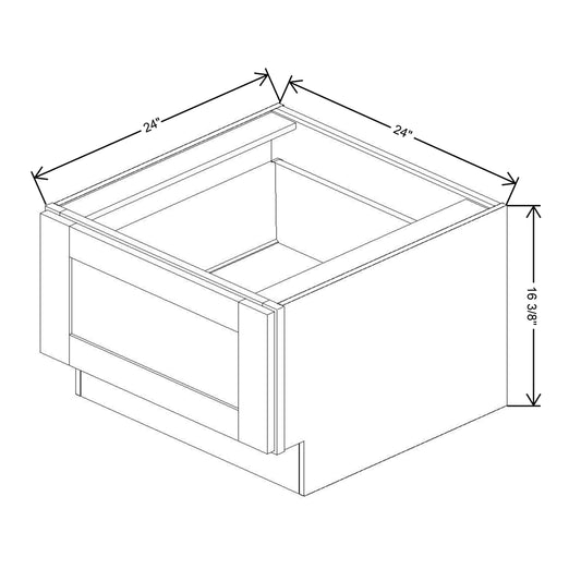 Fabuwood Allure Galaxy Frost 24"W Bench Seat