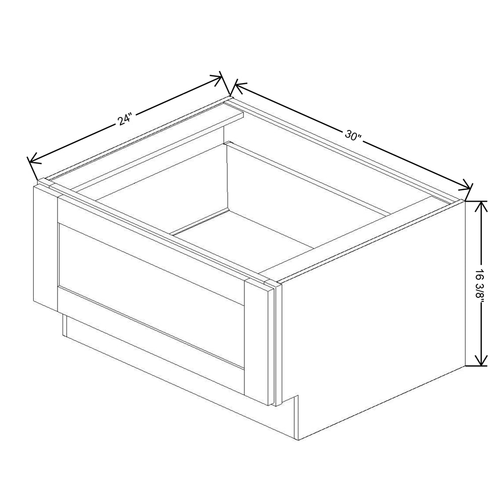 Fabuwood Allure Onyx Frost 30"W Bench Seat