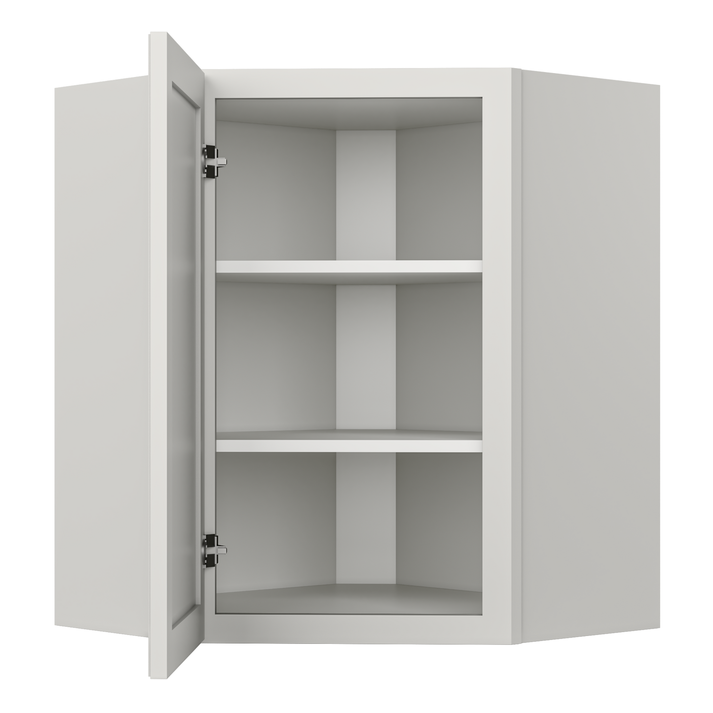 Diagonal Corner Kitchen Cabinet DC2430 Milan Pearl 24 in. width 30 in. height 12 in. depth