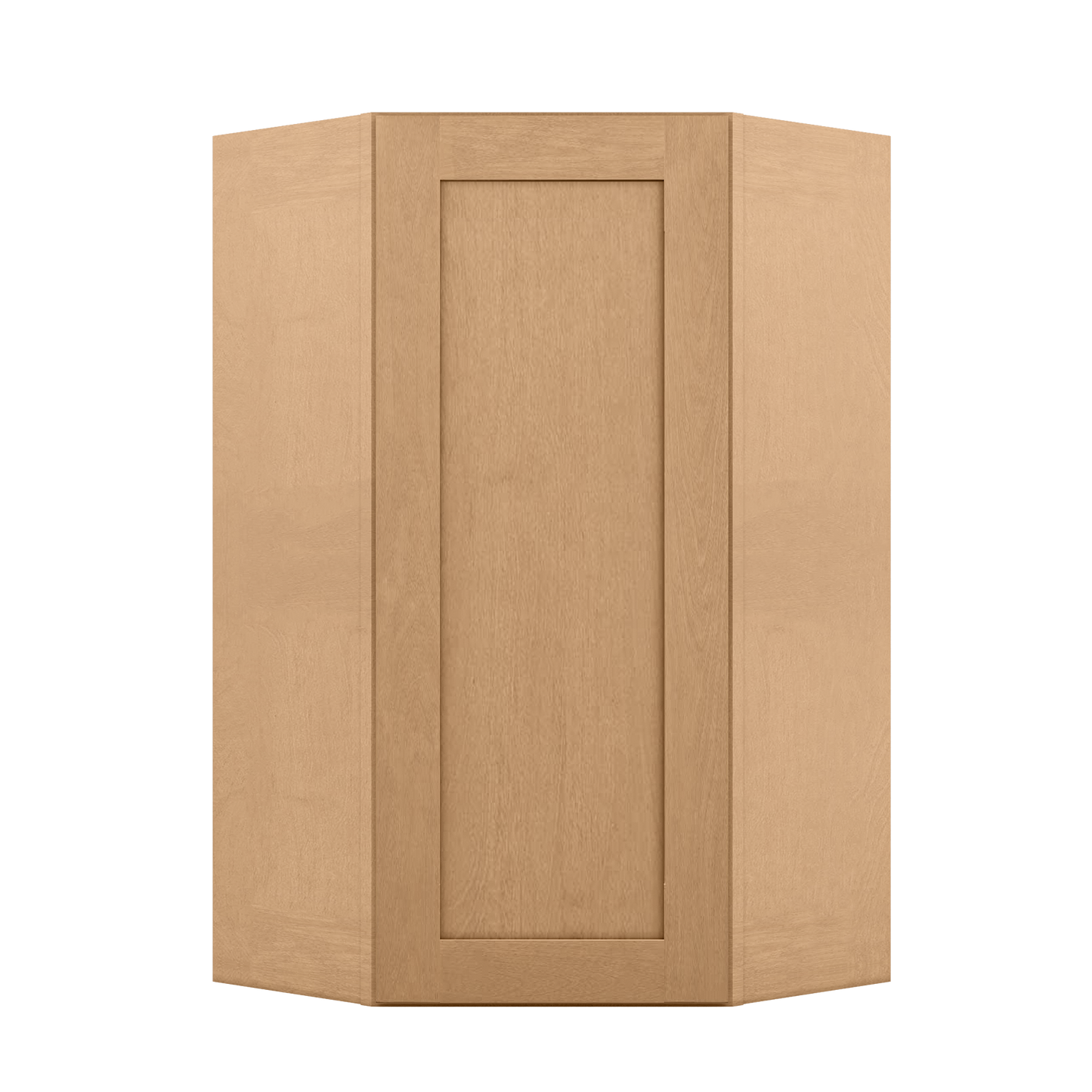 Diagonal Corner Kitchen Cabinet DC2442 Shaker Toffee 24 in. width 42 in. height 12 in. depth