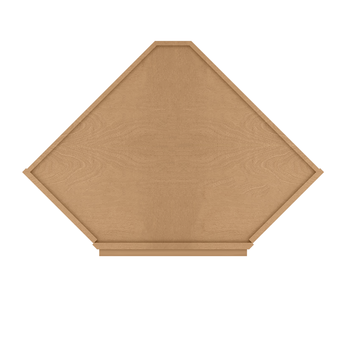 Diagonal Corner Kitchen Cabinet DC2442 Shaker Toffee 24 in. width 42 in. height 12 in. depth