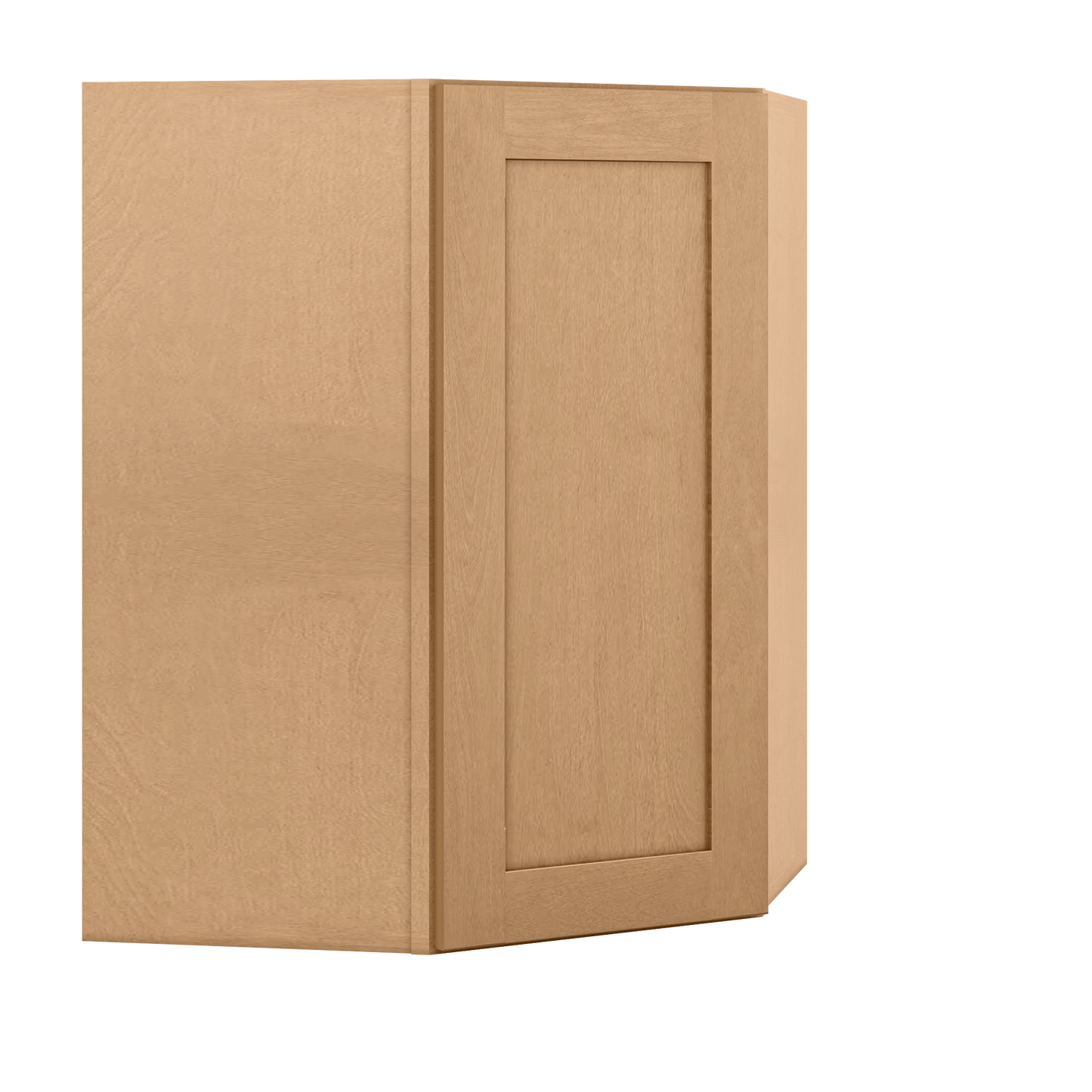 Diagonal Corner Kitchen Cabinet DC2736 Shaker Toffee 27 in. width 36 in. height 15 in. depth