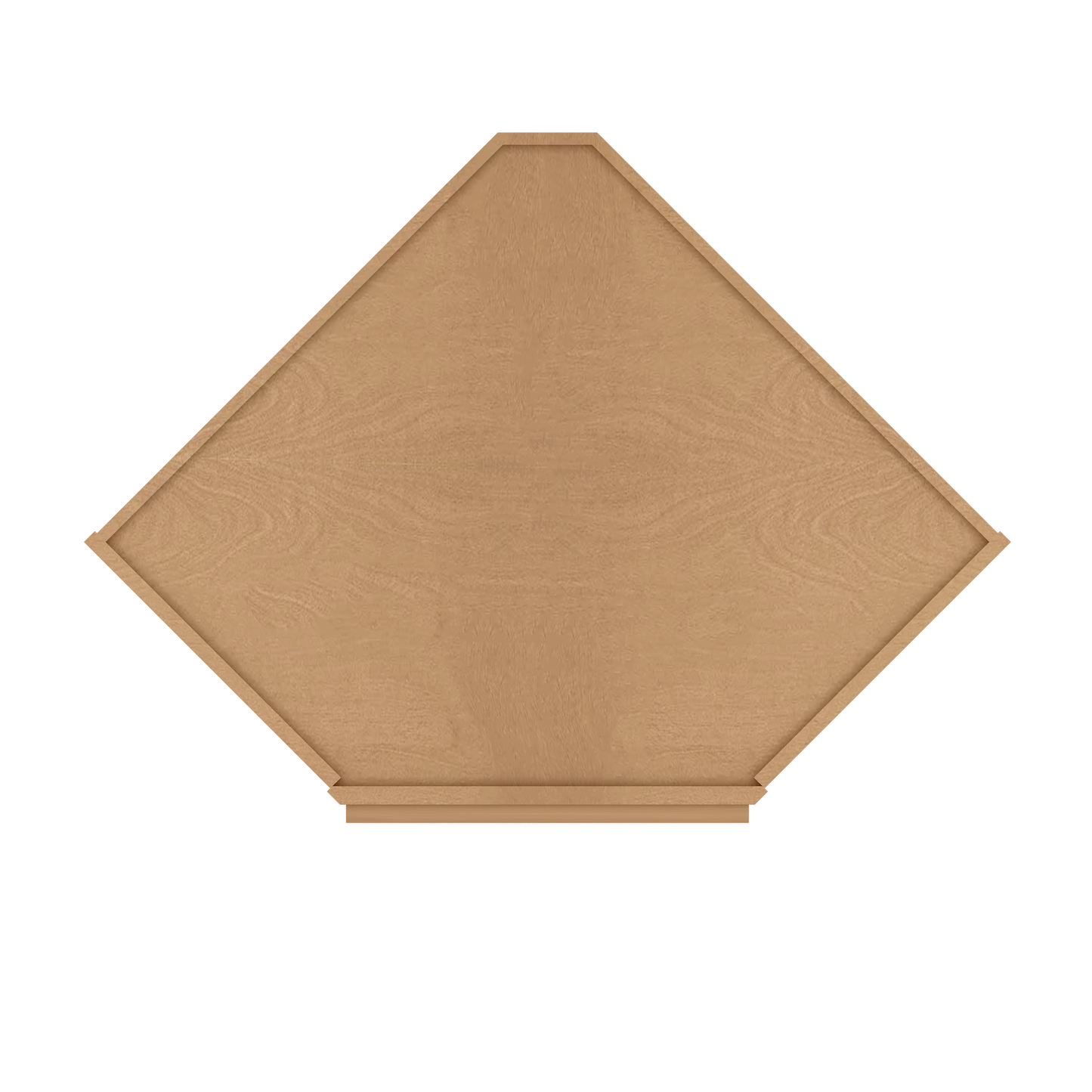 Diagonal Corner Kitchen Cabinet DC2736 Shaker Toffee 27 in. width 36 in. height 15 in. depth