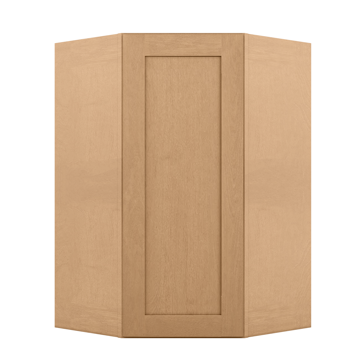 Diagonal Corner Kitchen Cabinet DC2742 Shaker Toffee 27 in. width 42 in. height 15 in. depth