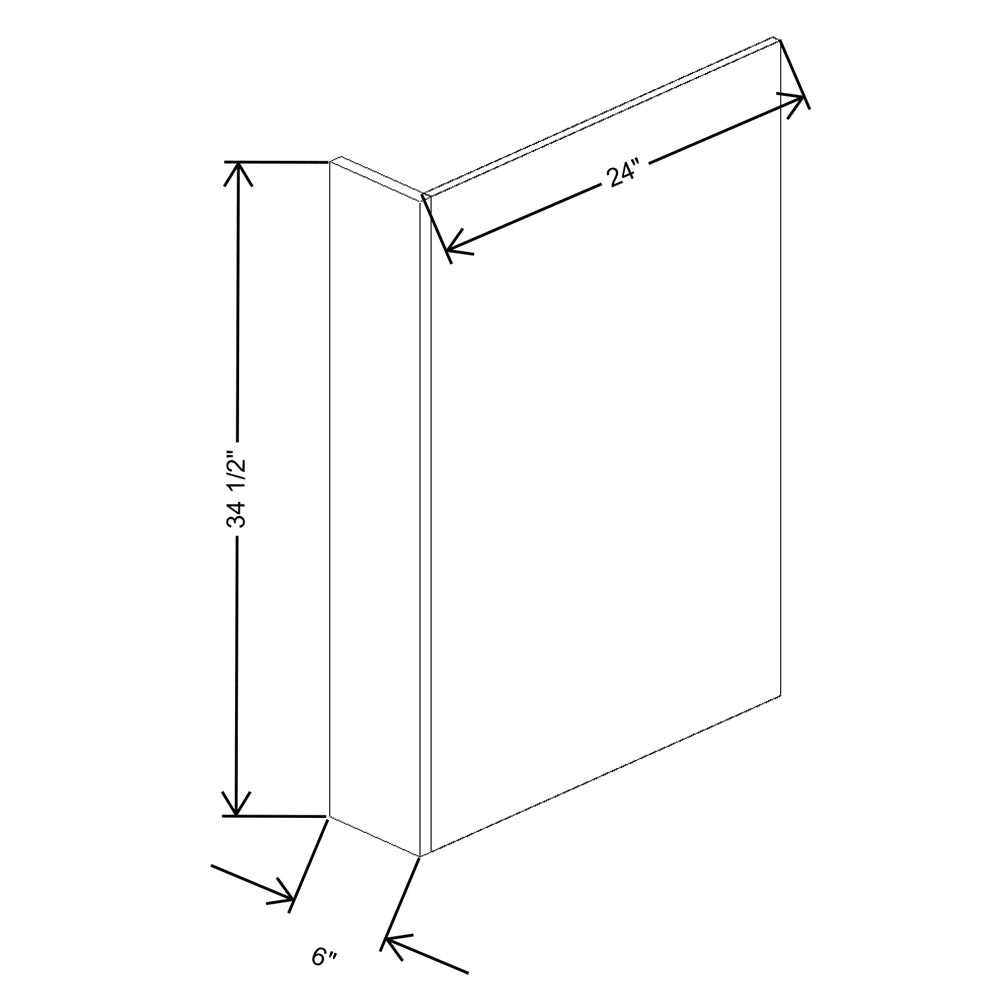 Fabuwood Allure Fusion Stone 06"W Dishwasher Panel
