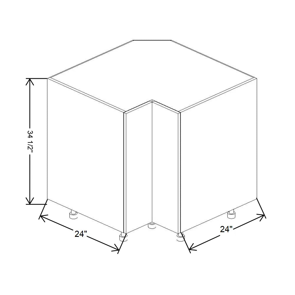 Fabuwood Illume Catalina Bianco Gloss 33" W X 34 1/2" H X 24" D Easy Reach Base Cabinet