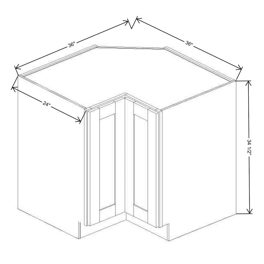Fabuwood Allure Luna Desert Oak 36" W X 34 1/2" H X 24" D Easy Reach Base Cabinet