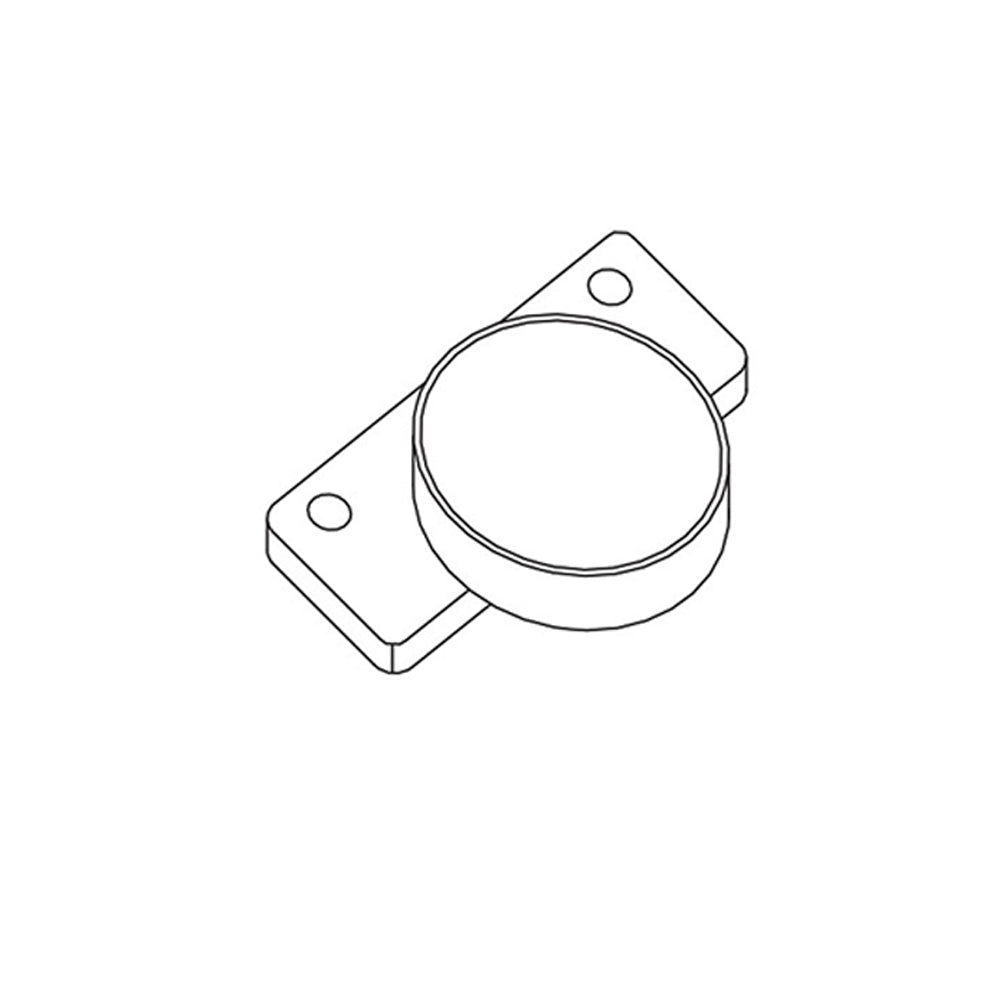 Wolf Classic York White Paint Hinge Bore Cover Cap - White