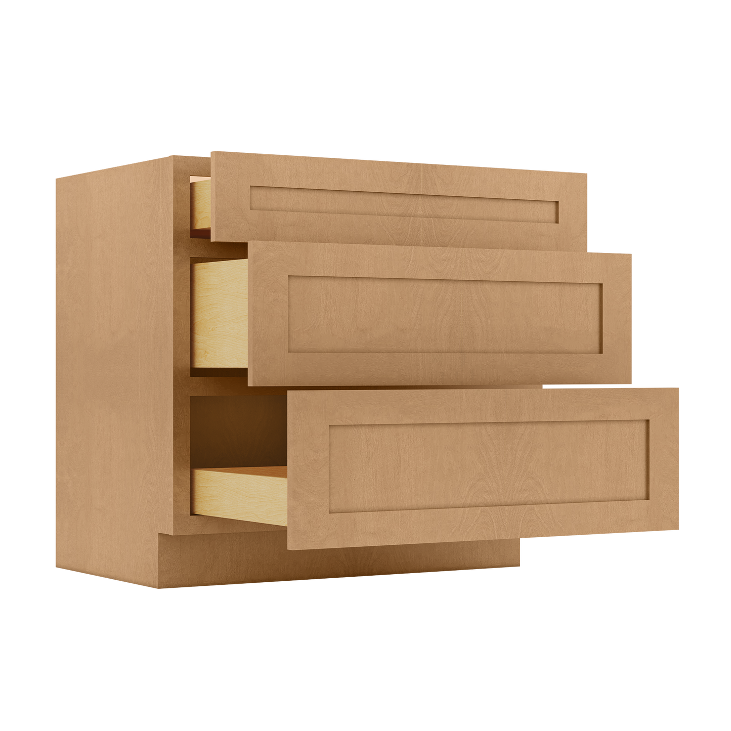 Linen Range Base Kitchen Cabinet LRB36 Shaker Toffee 36 in. width 34.5 in. height 24 in. depth