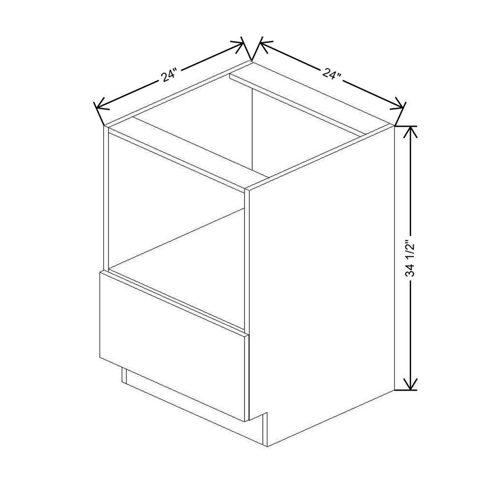 CNC Classic Broadway Cotton 24" W Microwave Base Cabinet