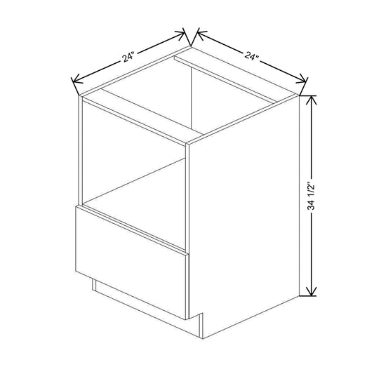 CNC Classic Milano Mirage 24" W Microwave Base Cabinet