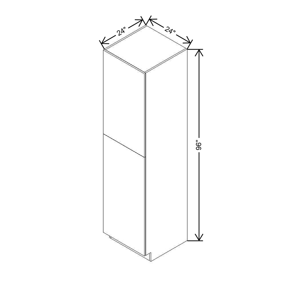 Modernform Cabinet Matte Grey 24" W X 96" H X 24" D Single Door Tall Pantry Cabinet