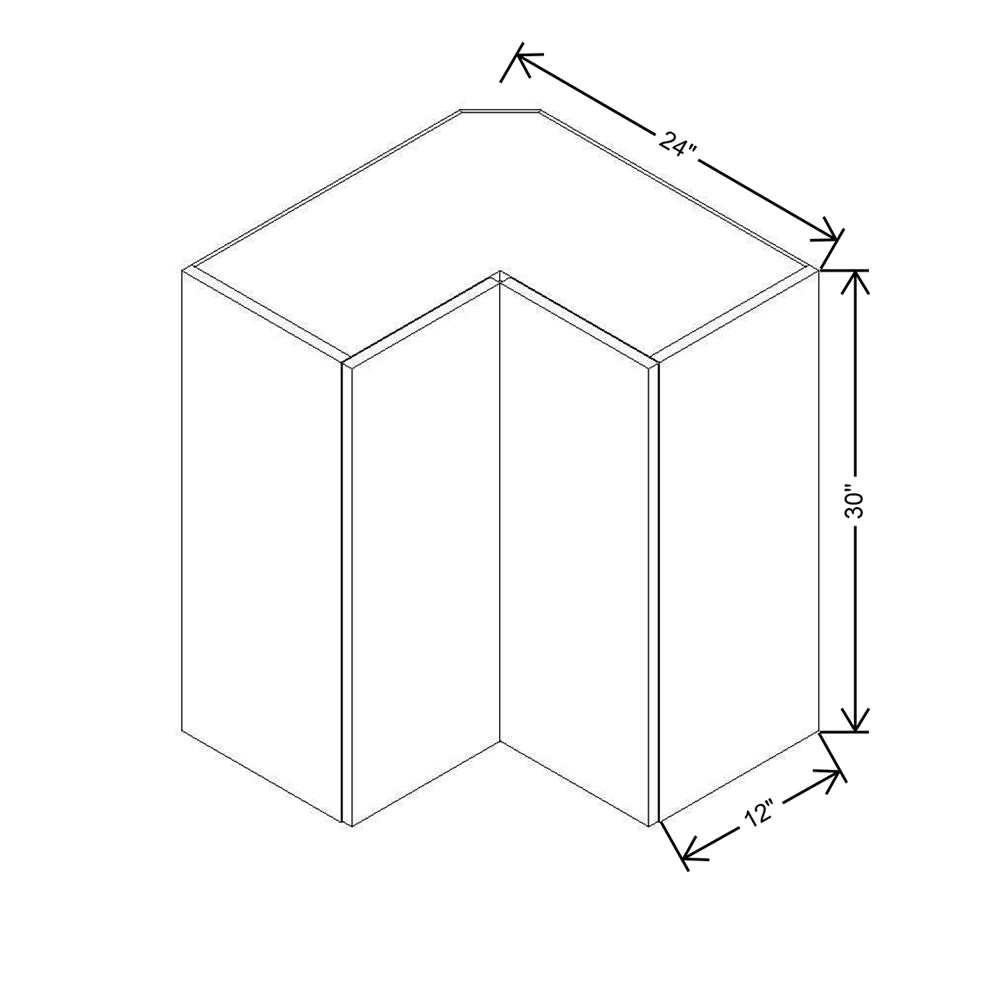 Modernform Cabinet Gloss White 24" W X 30" H X 12" D Wall Easy Reach Cabinet