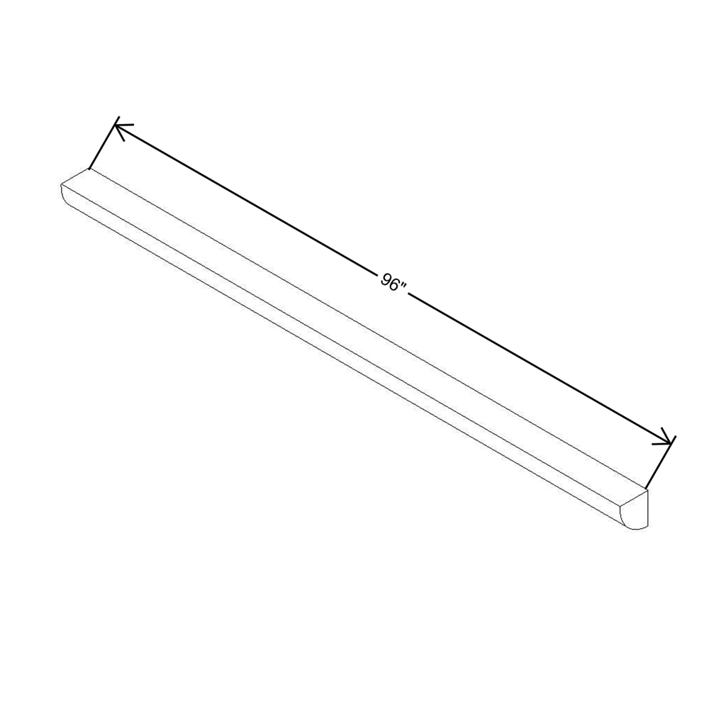 Modernform Cabinet Signature Blue 96" W X 3/4" H X 3/4" D Bottom Quarter Round Molding