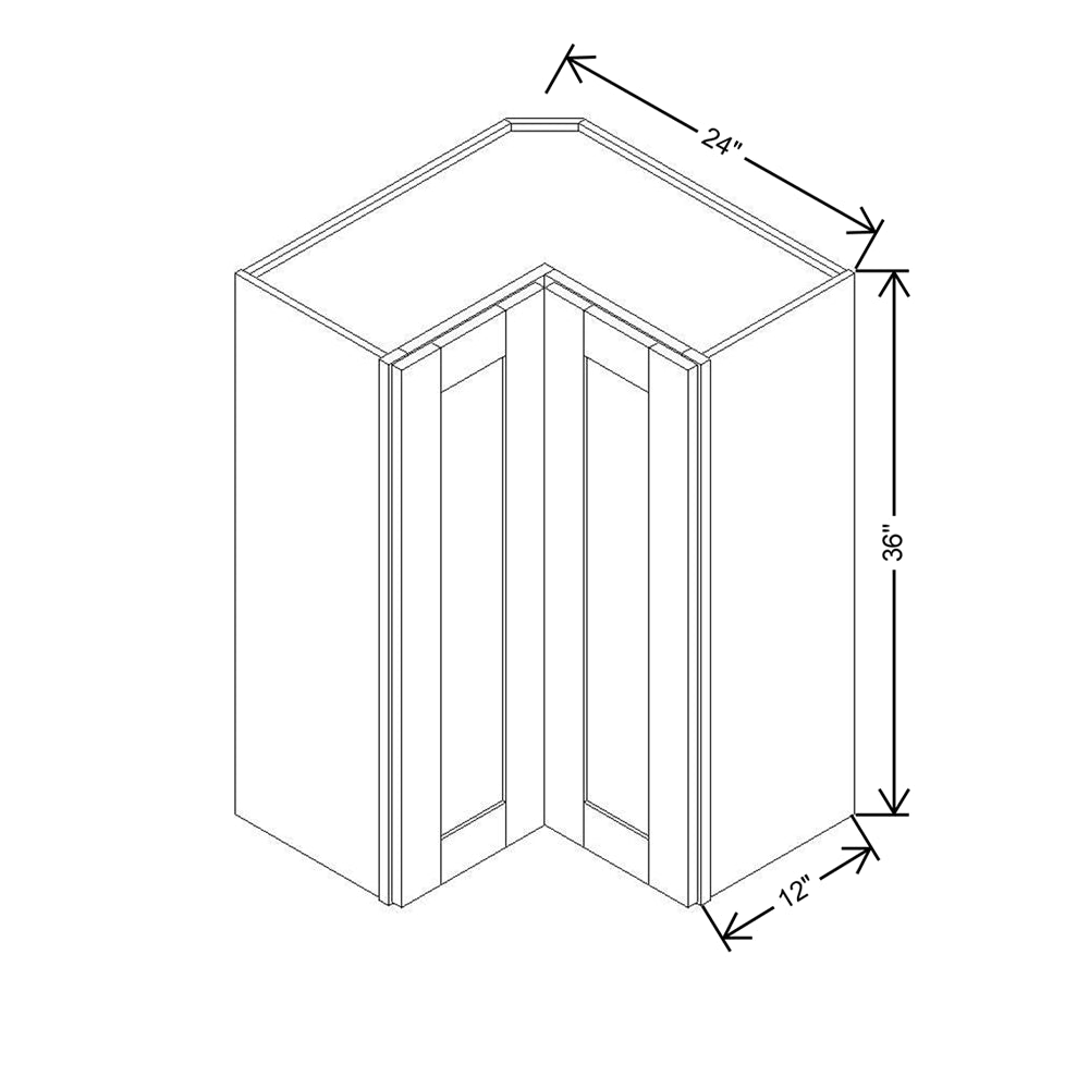 Modernform Cabinet Slate Shaker 24" W X 36" H X 12" D Wall Easy Reach Cabinet