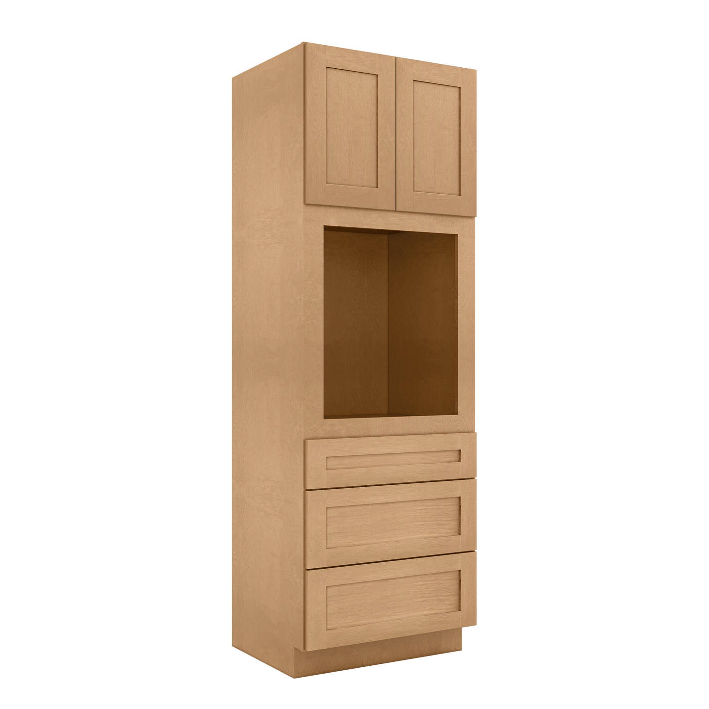 Oven Kitchen Cabinet OC3090 Shaker Toffee 30 in. width 90 in. height 24 in. depth
