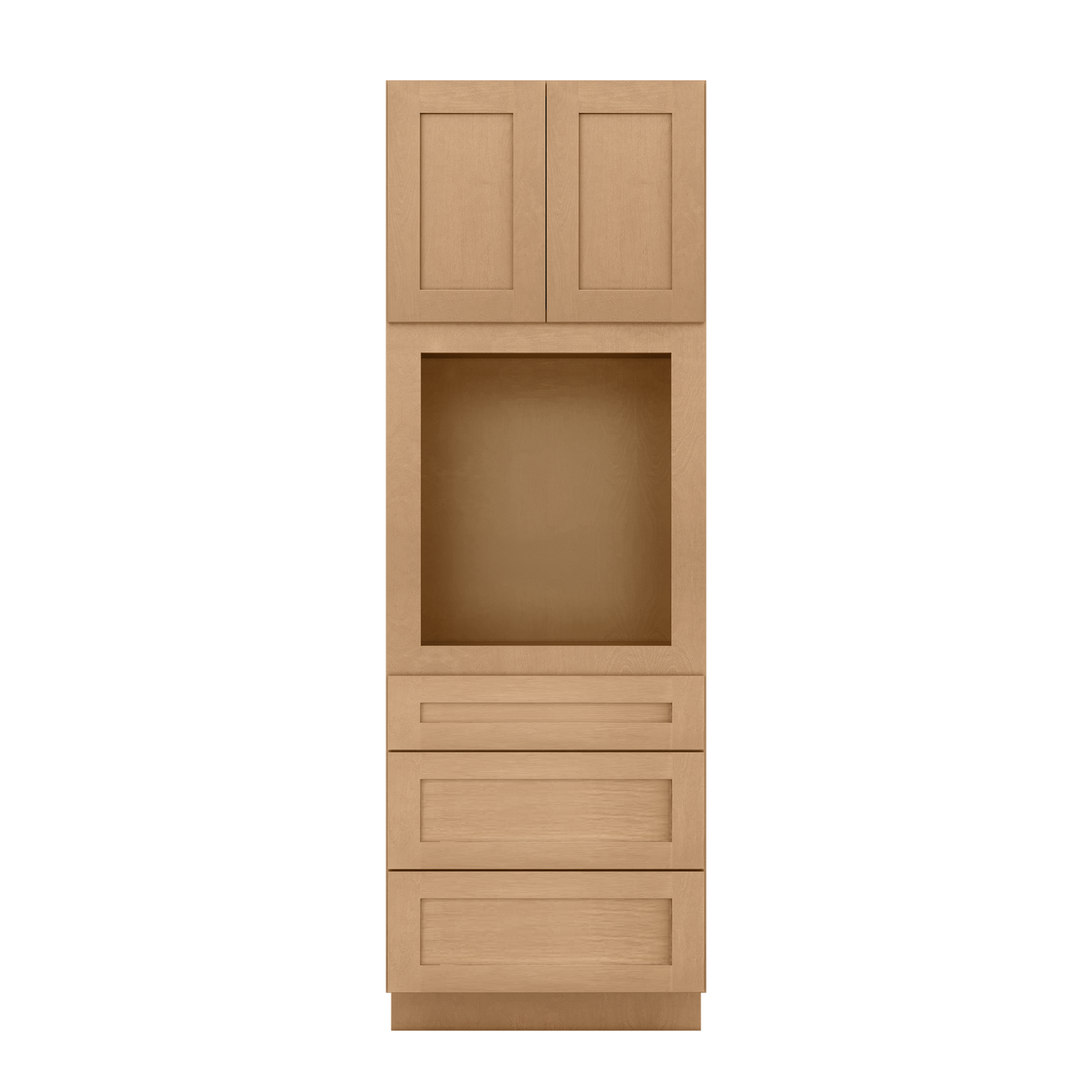 Oven Kitchen Cabinet OC3090 Shaker Toffee 30 in. width 90 in. height 24 in. depth