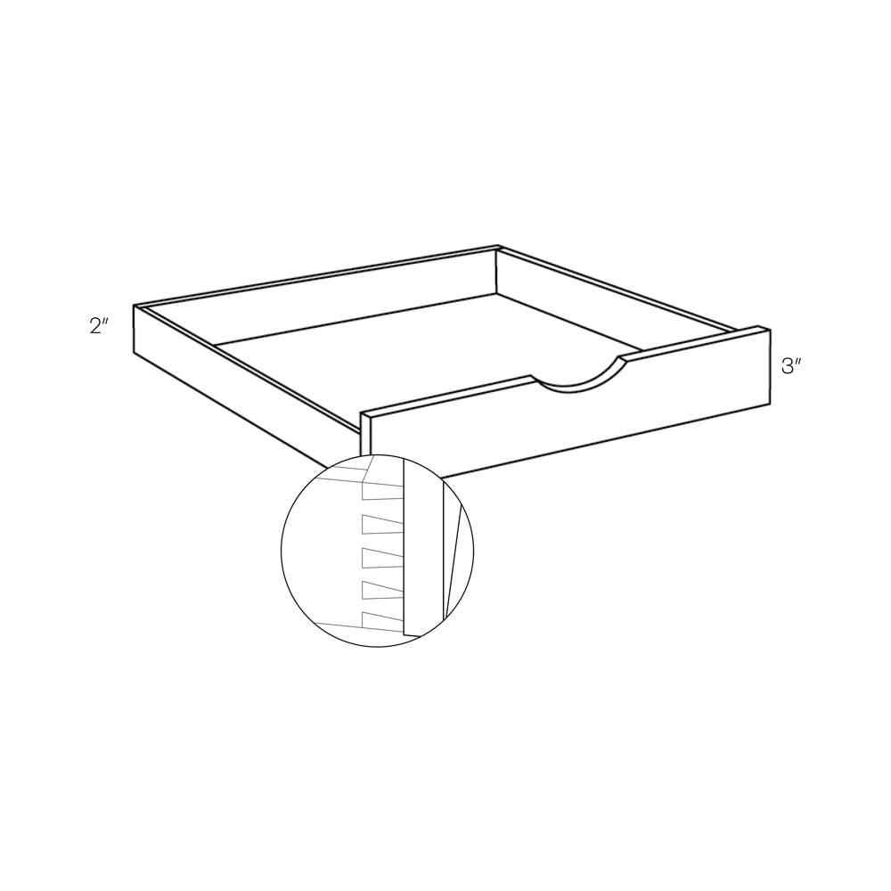 CNC Classic Milano Pine 12" W Pull Out Shelf