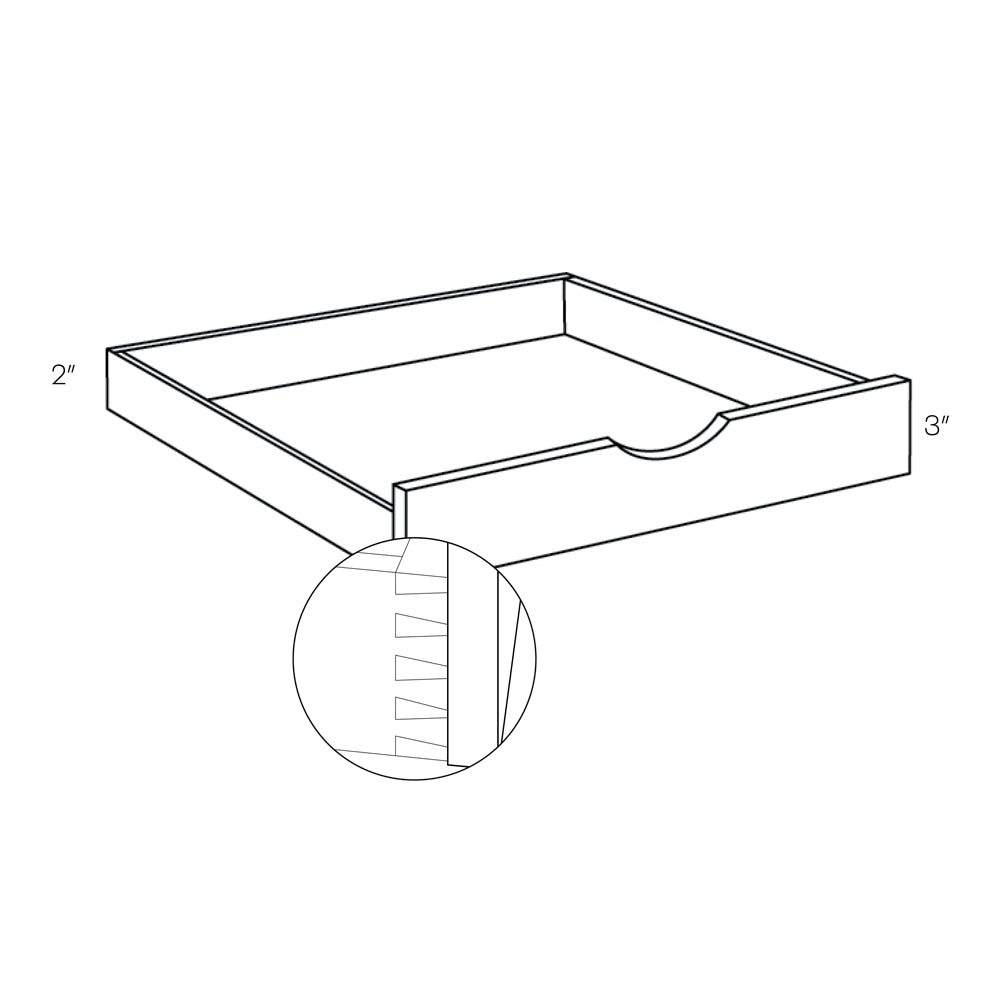 CNC Classic Milano Mirage 18" W Pull Out Shelf