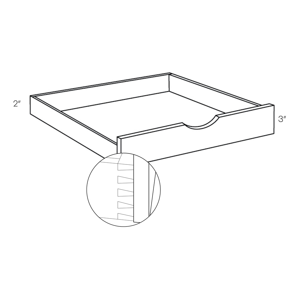 CNC Luxor 5-Piece Smoky Grey 42" W Pull Out Shelf