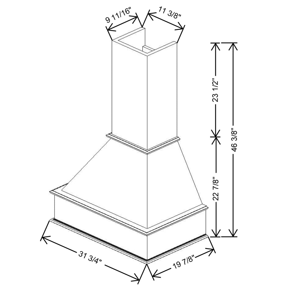 Fabuwood Allure Galaxy Desert Oak 31 3/4" W X 46 3/8" H X 19 7/8" D Signature Hood